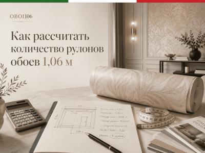 Как рассчитать количество рулонов обоев
